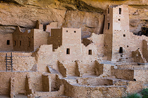 The well preserved Cliff Palace at Mesa Verde National Park stands as a reminder of how the Native American ancestors lived and worked hundreds of years ago. - Colorado Landscape Photograph
