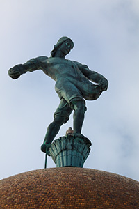 The Nebraska state capitol building in Lincoln sports a statue of a sower on very top of the building entitled simply, 