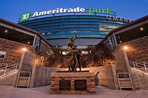 TD Ameritrade Stadium in Omaha, Nebraska is the home to the NCAA Men's College World Series. - Nebraska Photograph