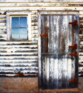 A doorway to an old barn in eastern Nebraska. - Nebraska Photograph