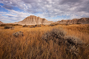 At Toadstool Geologic Park in western Nebraska contains a long history of fossils embedded in the rock and formations. - Nebraska Photograph