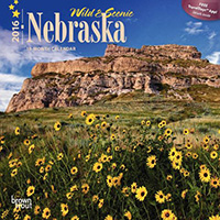 2016 Nebraska Mini Calendar by Brown Trout.  Sold in Amazon, Retail Stores, and Calendar Club.  Contributed 2 Photographs Including Cover. - Tear Sheet Photograph