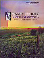 2011-2012 Sarpy Chamber of Commerce Member Guide.  Contributed cover photograph. - Tear Sheet Photograph